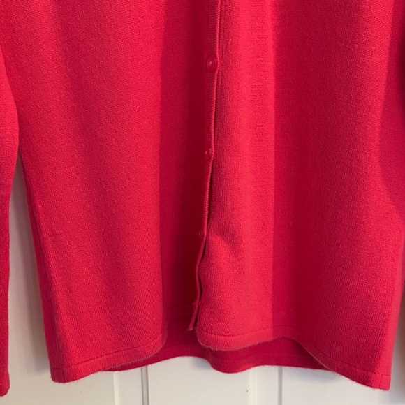 Women's Pink Cardigan with Accents - Picture 4 of 5